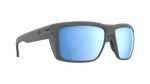 Matte Grey Frame / Happy Polarized Ice Blue Mirror Lens