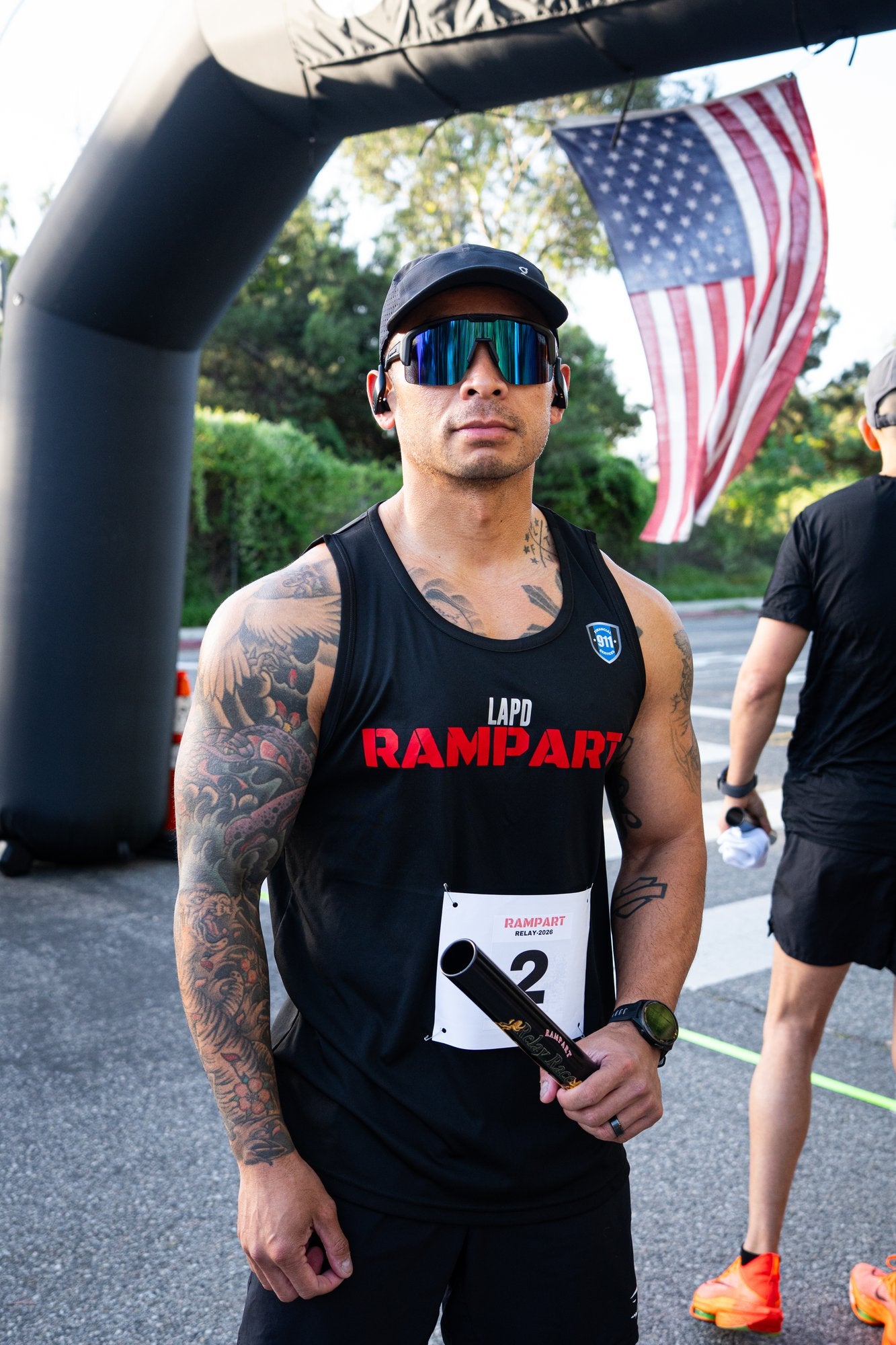 Wye Delta Reactiv sunglasses, LAPD Rampart relay race