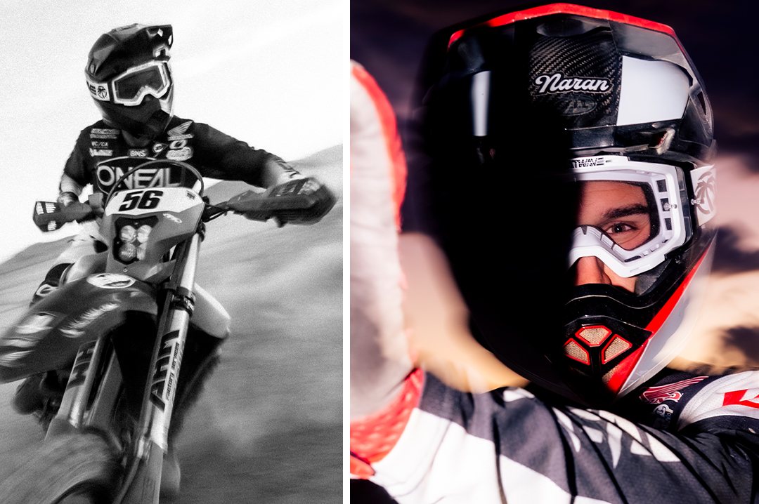 Heat Wave MXG-250 Moto Goggle - Blue Lightning lifestyle