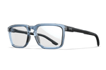 Crystal Light Blue with Gloss Black Temples