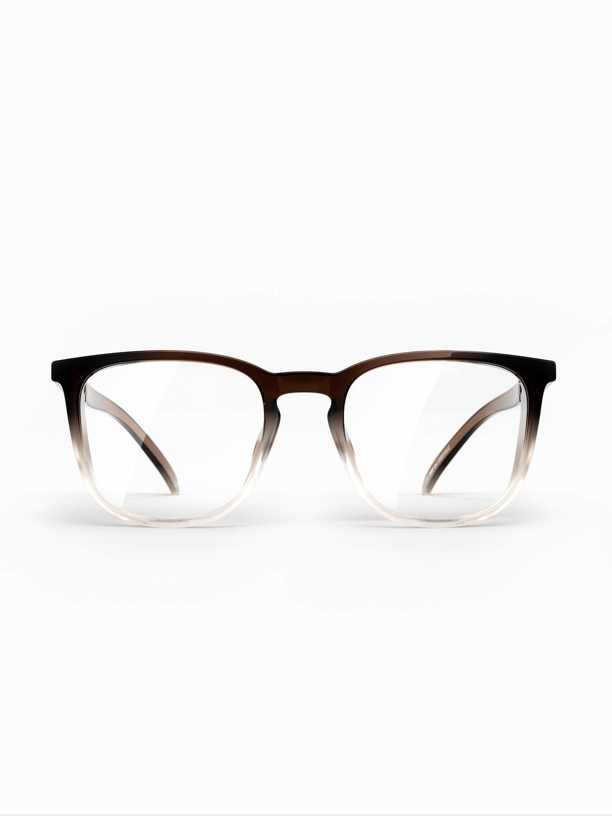 Stoggles Square, brown fade frame, front view
