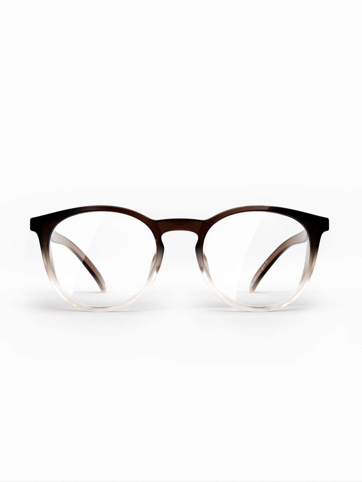 Stoggles Round, brown fade frame, front view