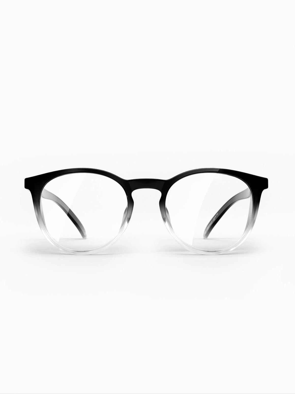 Stoggles Round, black fade frame, front view
