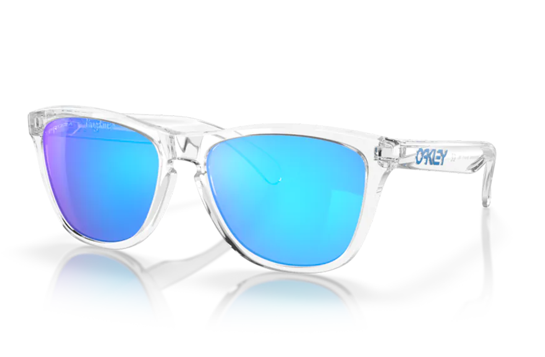 Frogskins Prizm Sapphire Lens, Crystal Clear Frame