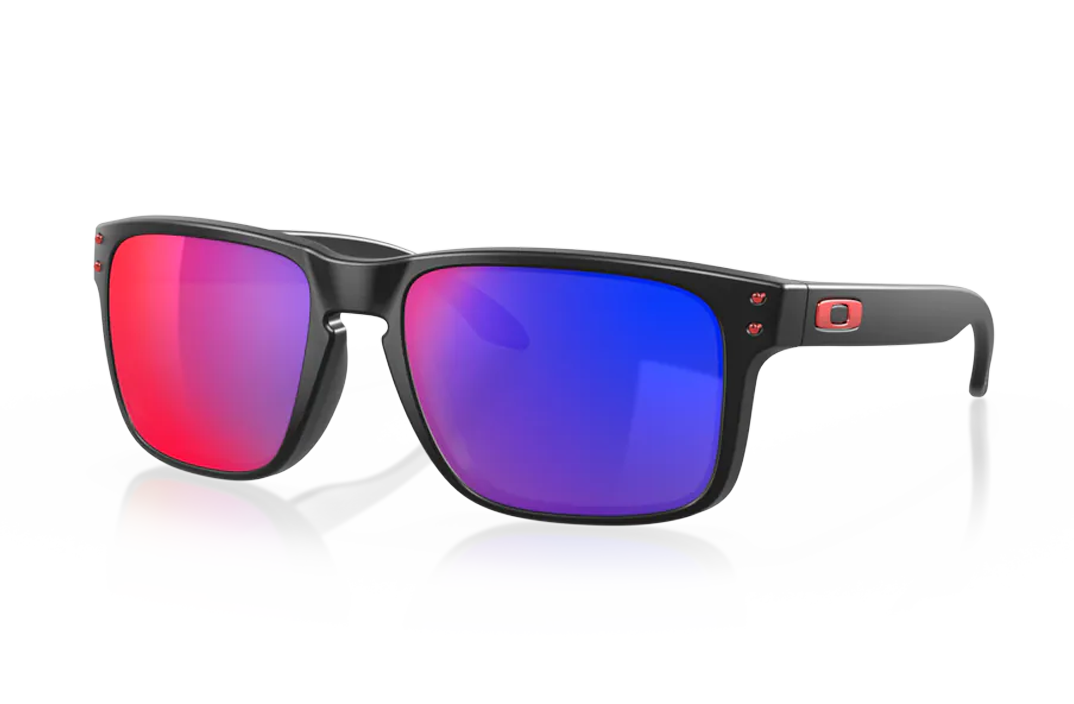 Holbrook Red Iridium Lenses, Matte Black Frame