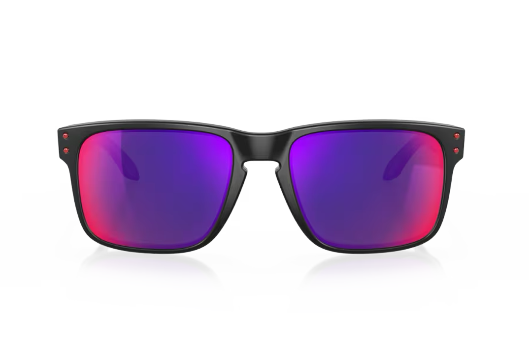 Holbrook Red Iridium Lenses, Matte Black Frame