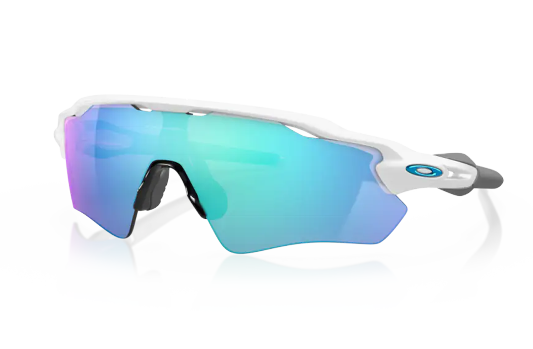 Radar EV Path Prizm Sapphire Lens, Polished White Frame
