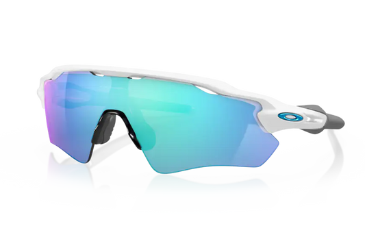 Radar EV Path Prizm Sapphire Lens, Polished White Frame