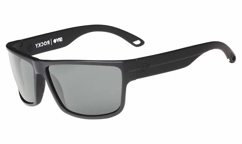 Spy Rocky Sunglasses - Matte Black / Happy Gray Green