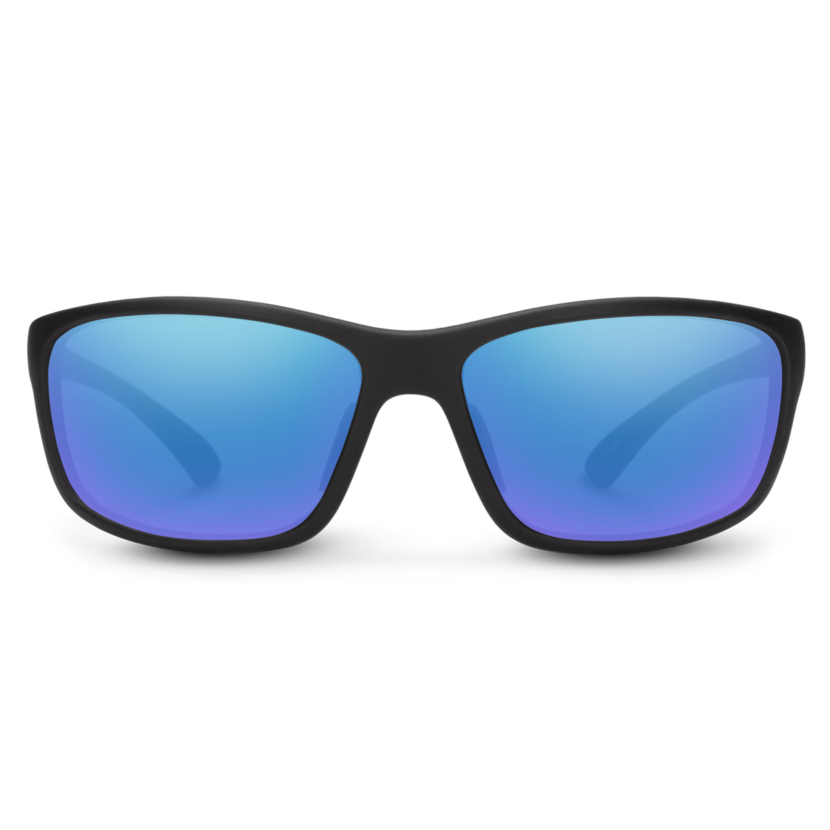 Sentry Matte Black + Polarized Blue Mirror Lens