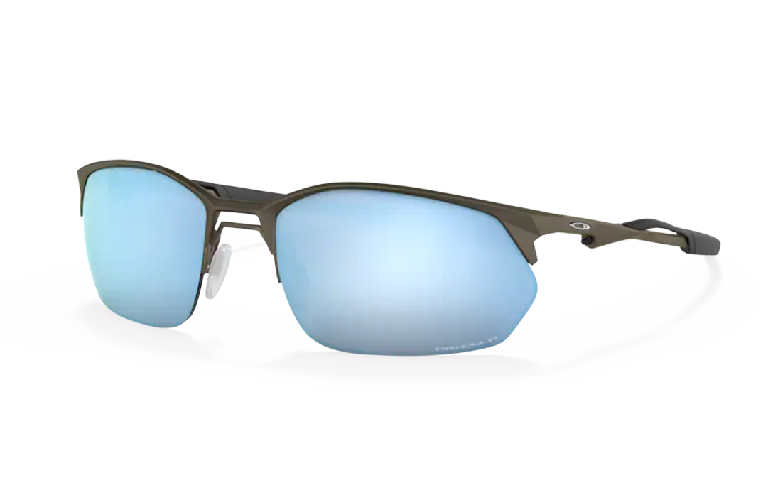 Wire Tap 2.0 Prizm Deep Water Polarized Lenses, Satin Lead Frame