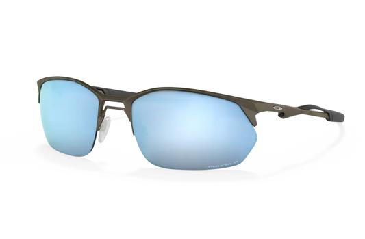 Wire Tap 2.0 Prizm Deep Water Polarized Lenses,  Satin Lead Frame