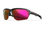 Gloss Crystal Grey Frame with CAPTIVATE™ Non-Polarized Red Mirror Lenses