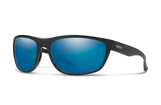 Redding Matte Black + ChromaPop Glass Polarized Blue Mirror Lens