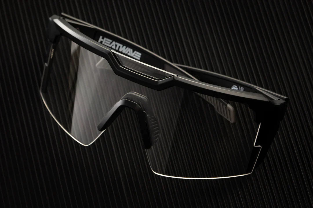 Future Tech Sunglasses: Black Frame Clear Lens Z87+