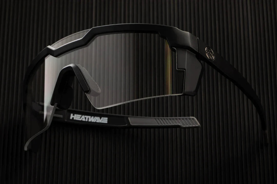 Future Tech Sunglasses: Black Frame Clear Lens Z87+