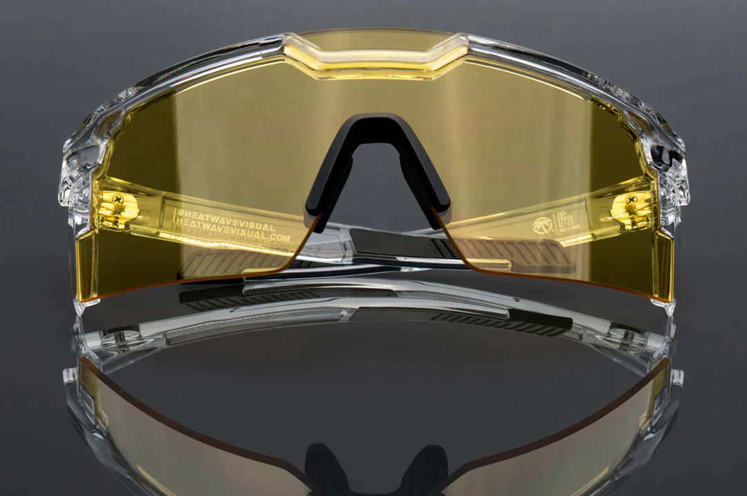 Future Tech Sunglasses: Vapor Clear Frame Hi-Vis Yellow Lens Z87+