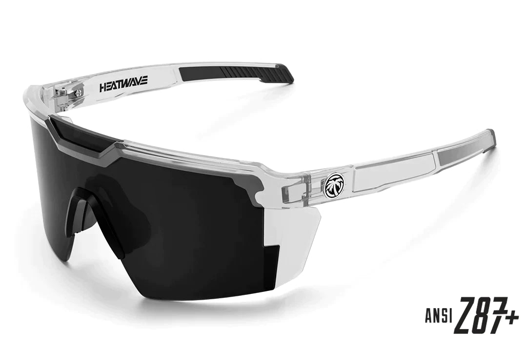Future Tech Sunglasses: Vapor Clear Frame Black Lens Z87+ Future Tech Sunglasses: Vapor Clear Frame Black Lens Z87+