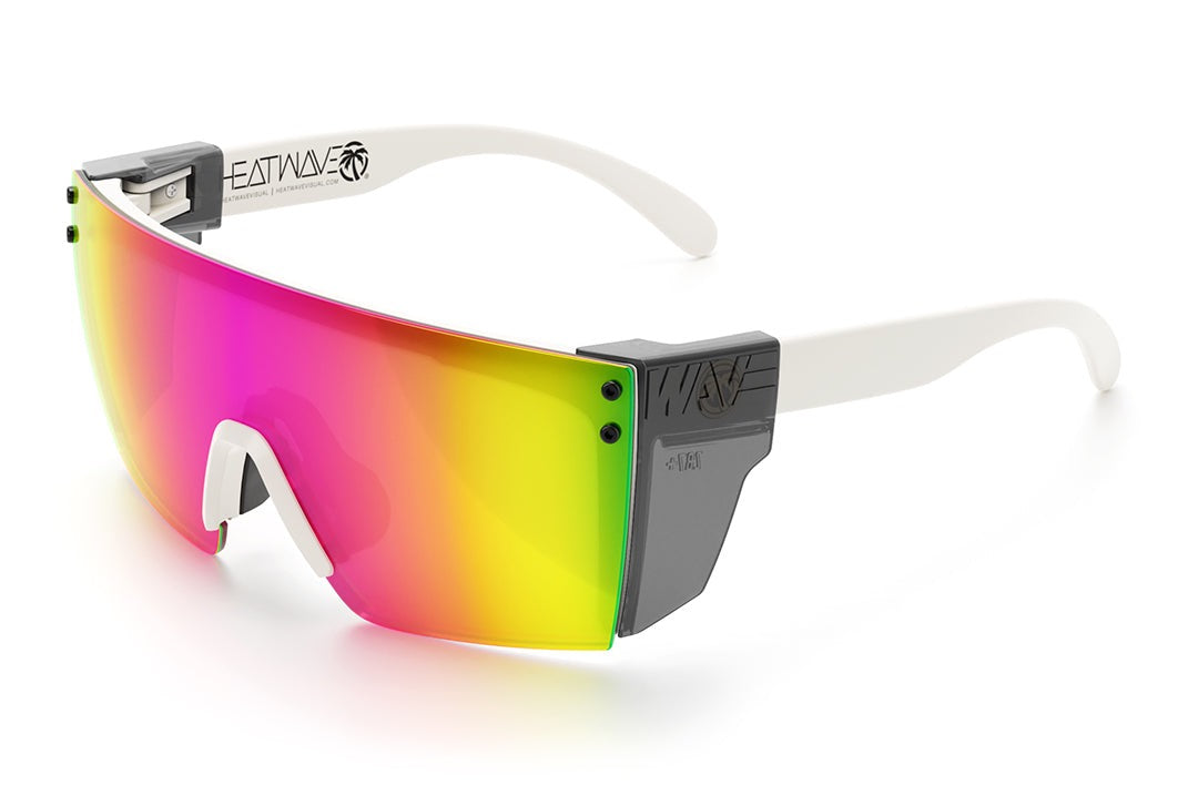 Lazer Face Sunglasses: White Frame Z.87