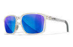 Gloss Clear Crystal/CAPTIVATE™ Polarized Blue Mirror