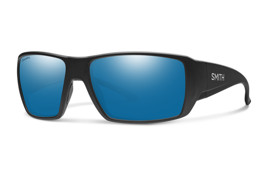 Guide's Choice XL Matte Black + ChromaPop Glass Polarized Blue Mirror Lens