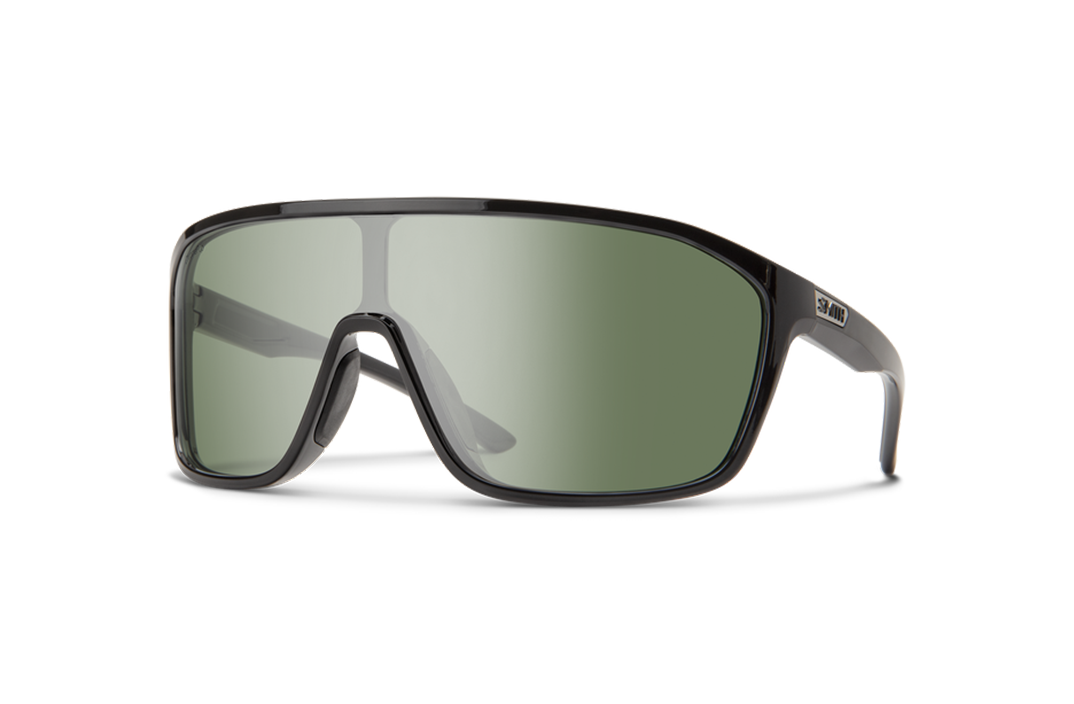 Boomtown Black + ChromaPop Polarized Gray Green Lens