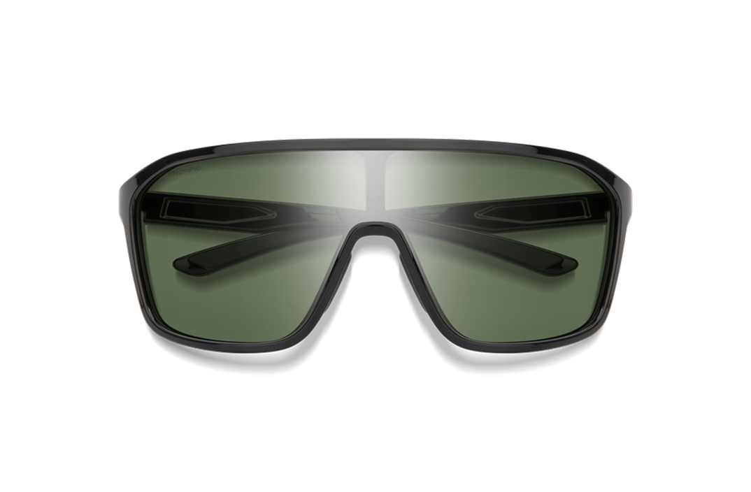 Boomtown Black + ChromaPop Polarized Gray Green Lens