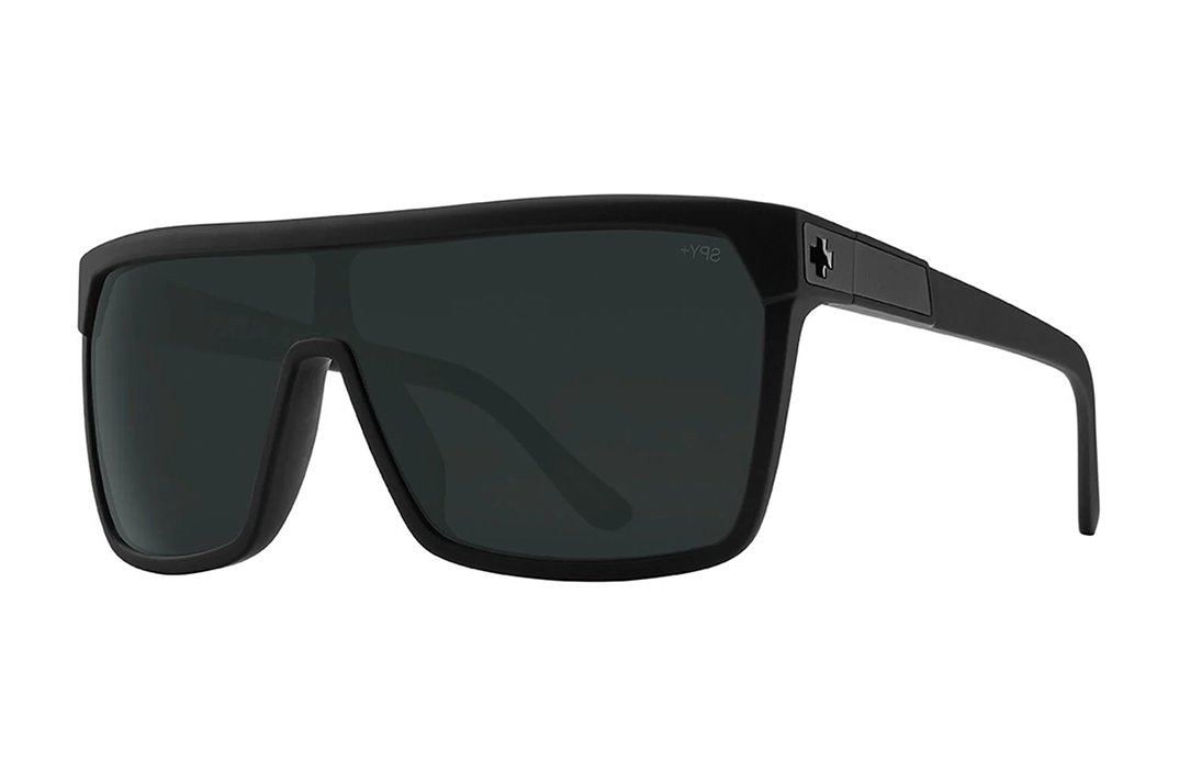 Flynn Soft Matte Black Frame / Happy Boost Polar Black Mirror Lens