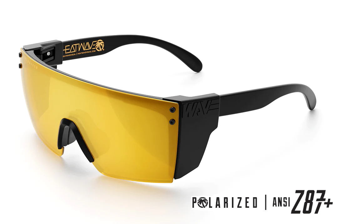 Lazer Face Sunglasses: Gold Rush Z.87