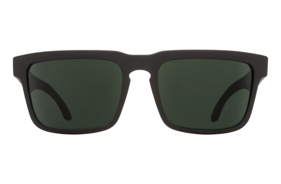 Helm Soft Matte Black Frame / HD Plus Grey Green Lens