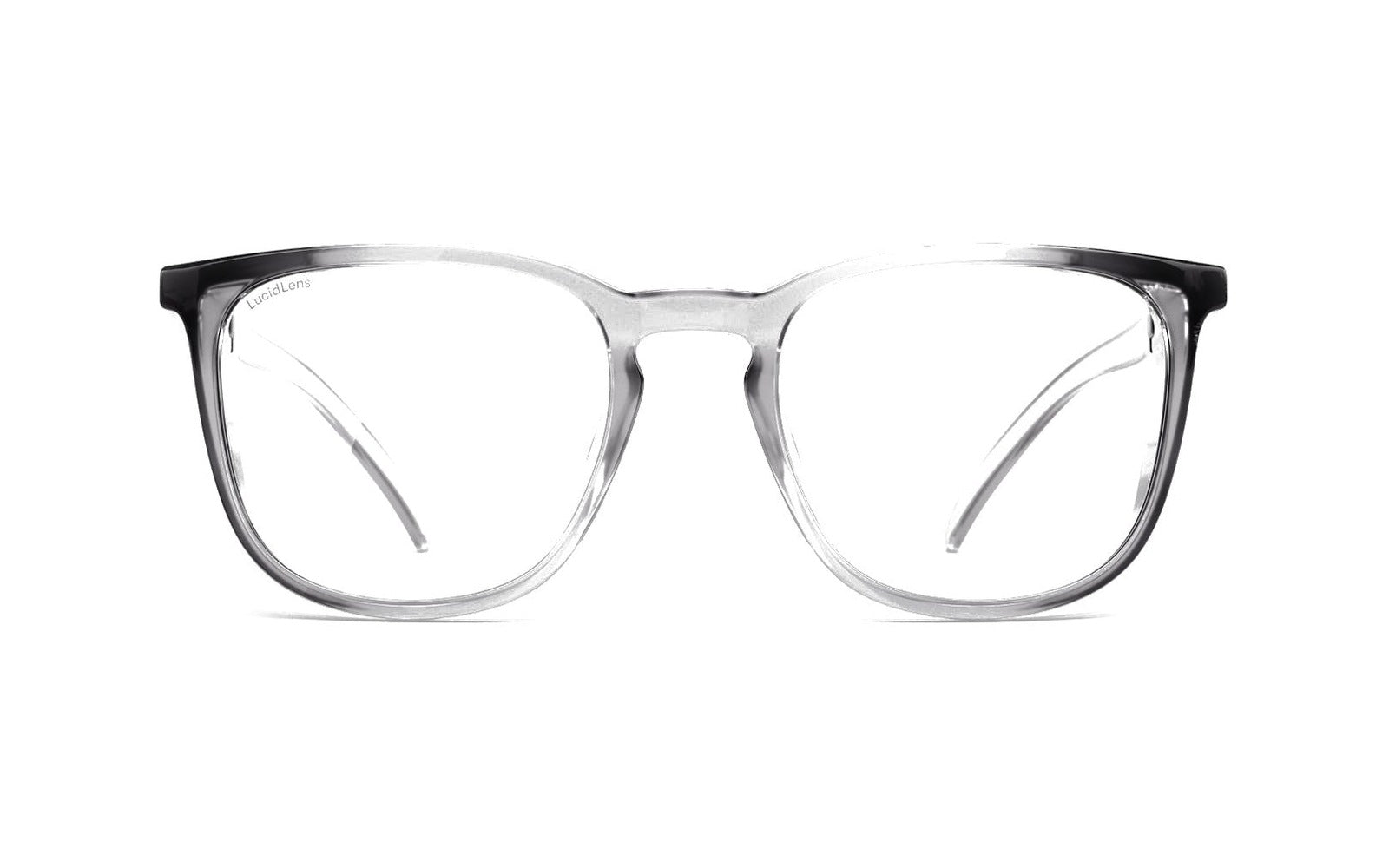 Stoggles Square charcoal safety frame with clear lenses