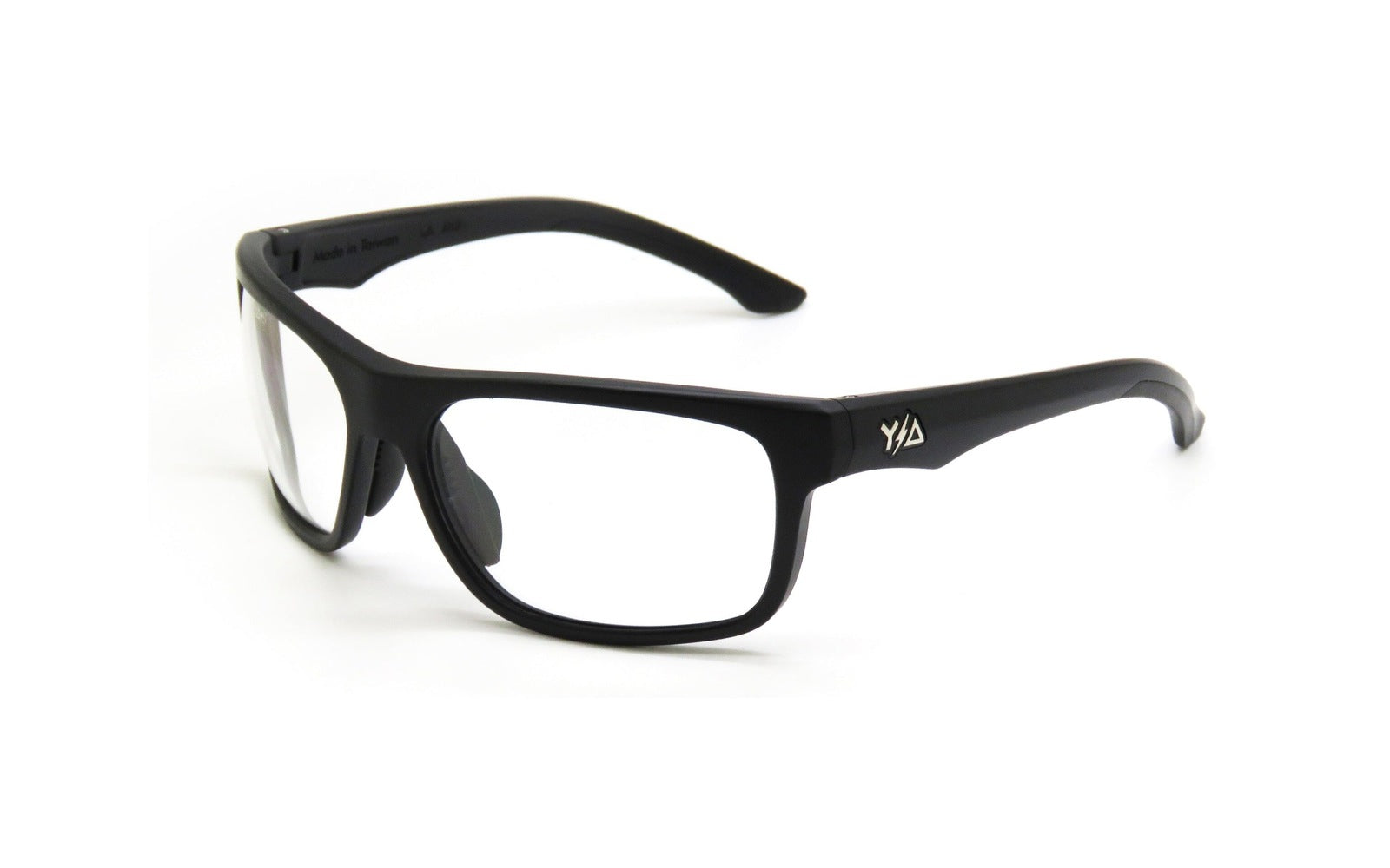 Wye Delta FullViz black safety frame with clear lenses