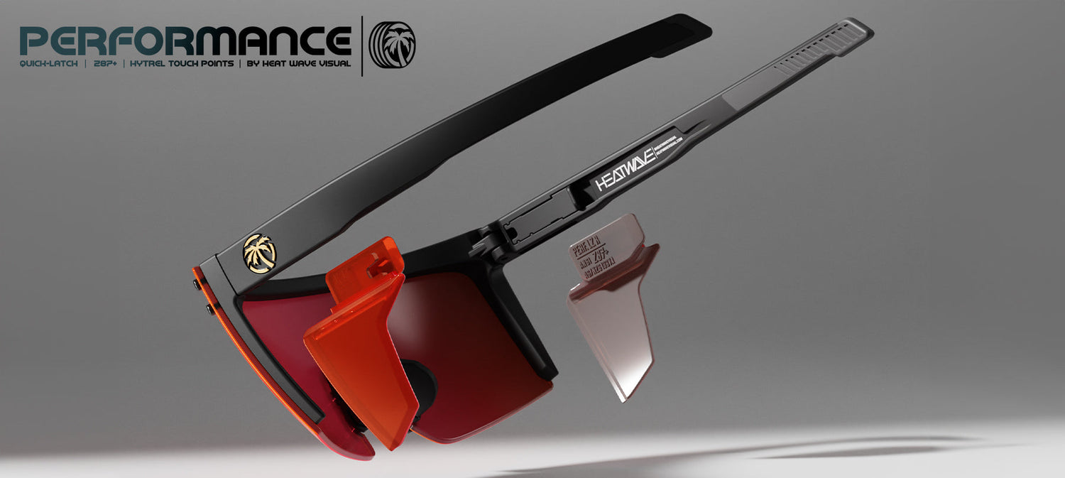 Heat Wave Performance Lazer Face Z87+ flat-top safety sunglasses feature shot