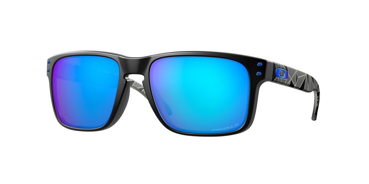 Oakley Holbrook Matte Black Prizmatic / Prizm Sapphire Polarized