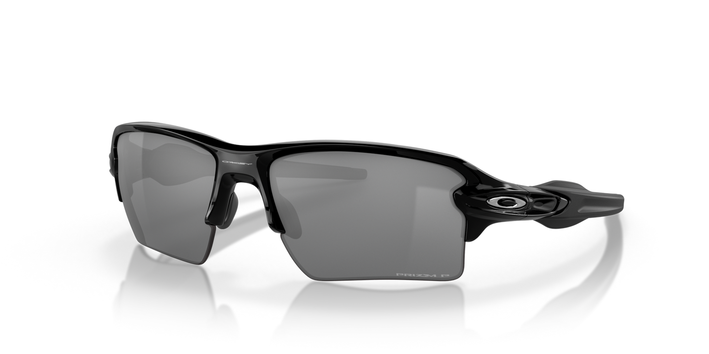 Flak 2.0 XL Prizm Black Polarized Lenses, Polished Black Frame