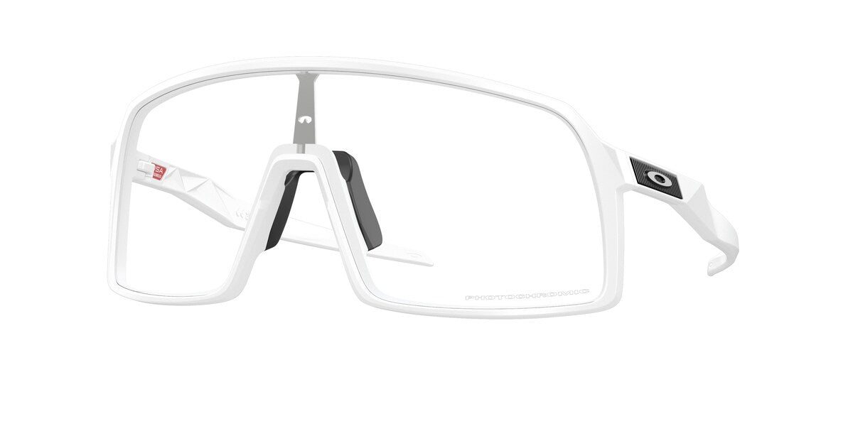 Oakley Sutro Matte White / Clear to Black Iridium Photochromic