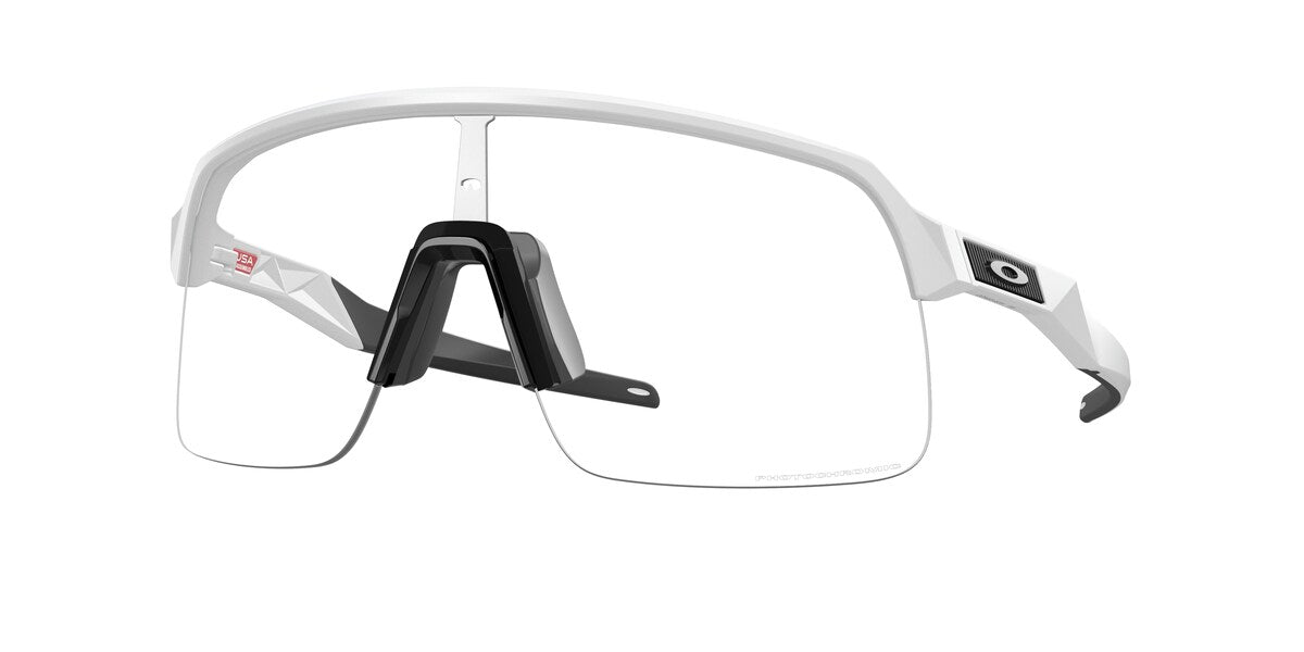 Oakley Sutro Lite Matte White / Clear to Black Iridium Photochromic