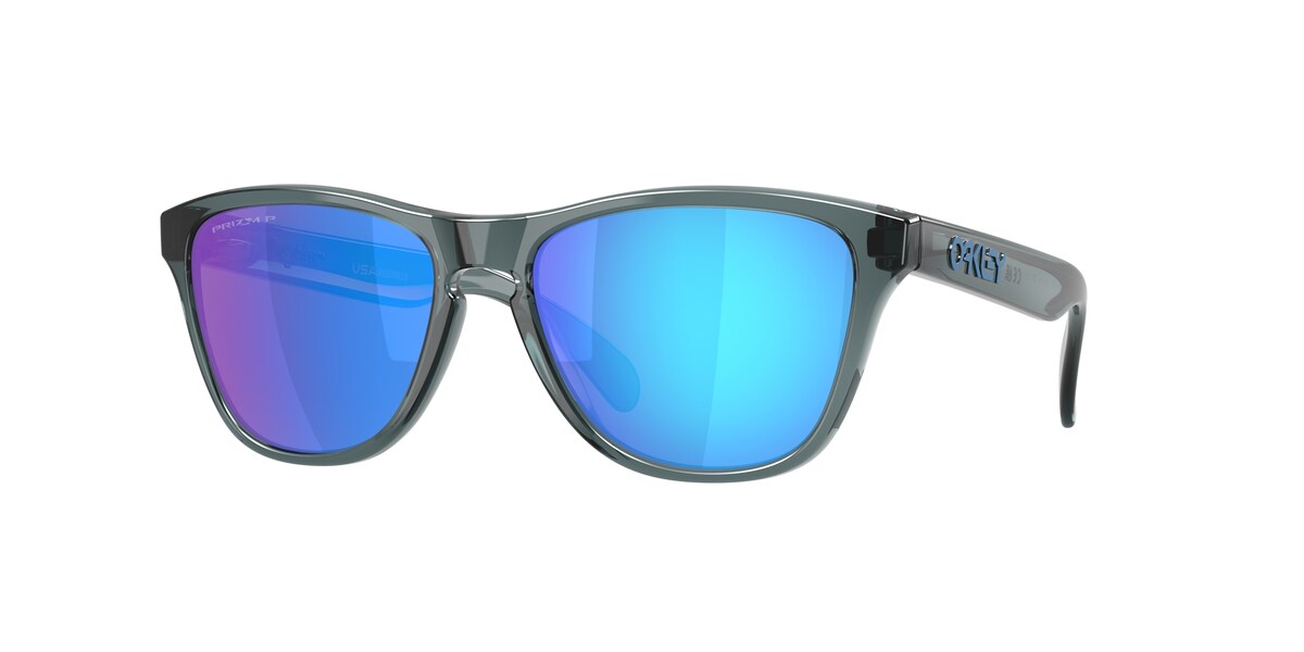 Oakley Frogskins S Crystal Black / Prizm Sapphire Polarized