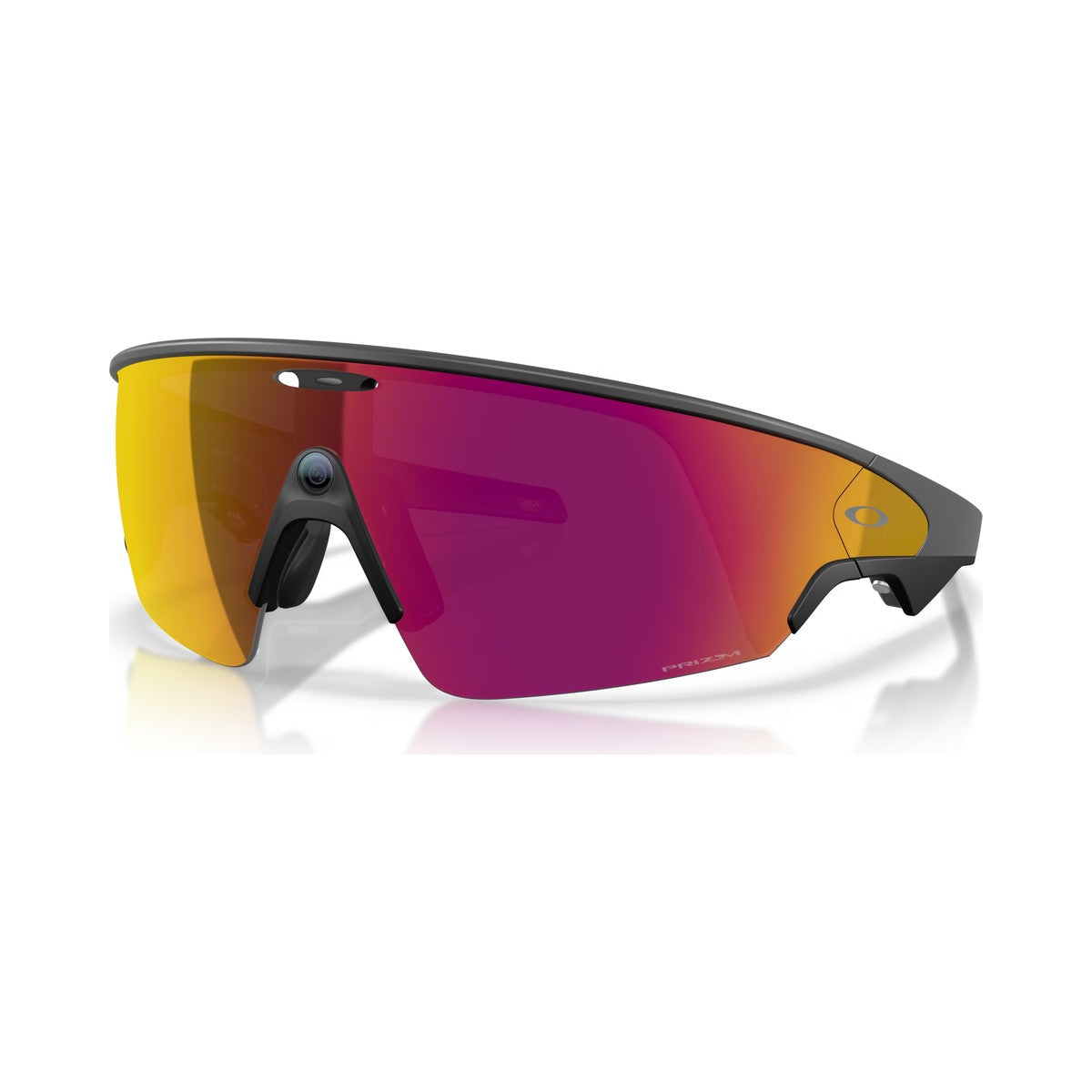 Oakley Meta Vanguard smart glasses, Black, Ember