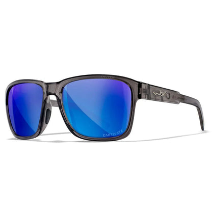 Wiley X Trek Grey Frame / Polarized Blue Mirror Lens