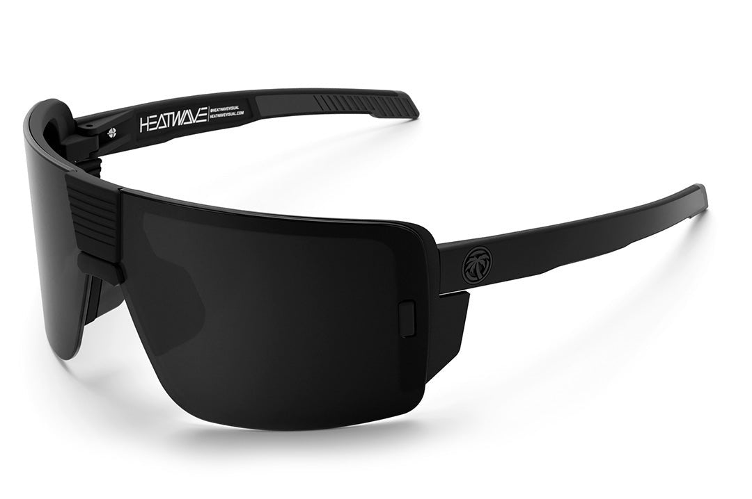 Heat Wave Vector Z87 safety sunglasses - Black Frame / Polarized Black Lens