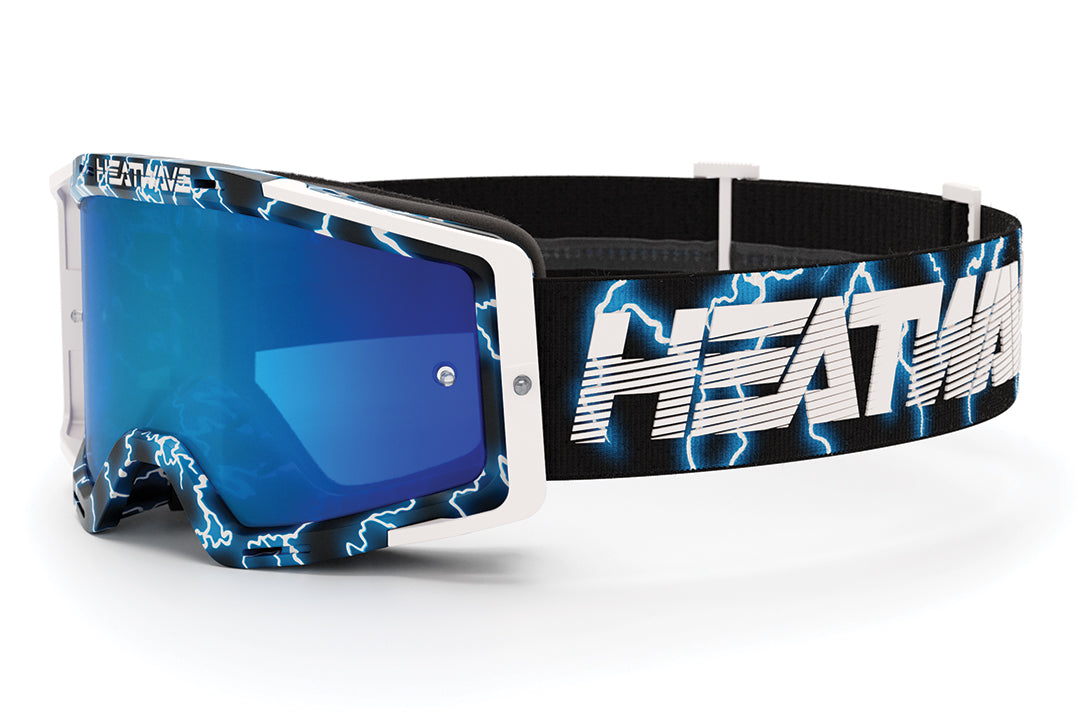 Heat Wave MXG-250 Moto Goggle - Blue Lightning