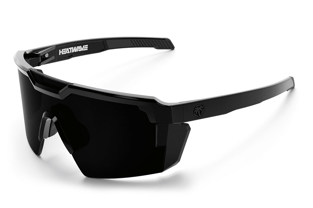 Heat Wave Future Tech Z87 safety sunglasses - Black Frame / Polarized Black Lens