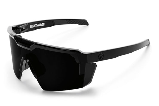 Heat Wave Future Tech Z87 safety sunglasses - Black Frame / Polarized Black Lens