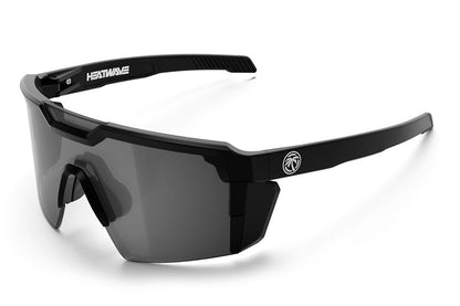 Heat Wave Future Tech Z87 safety sunglasses - Black Frame / Silver Polarized Lens