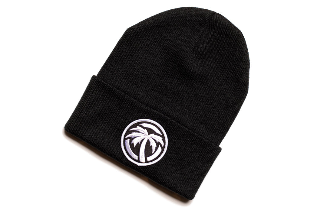 Heat Wave Icon Black Beanie
