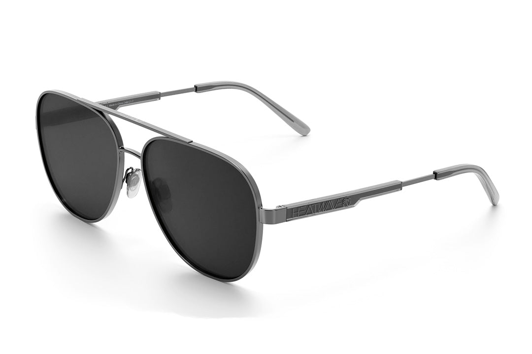Heat Wave Incline, gun metal frame, black lens