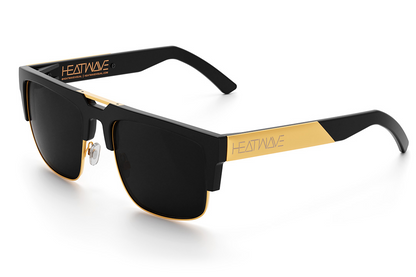 Heat Wave Interceptor Black/Gold with Ultra Black lens