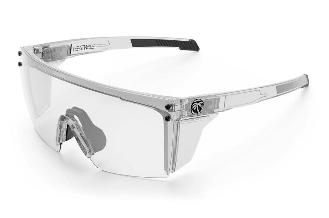Heat Wave Performance Lazerface Z87 safety sunglasses - Black Frame / Clear Lens