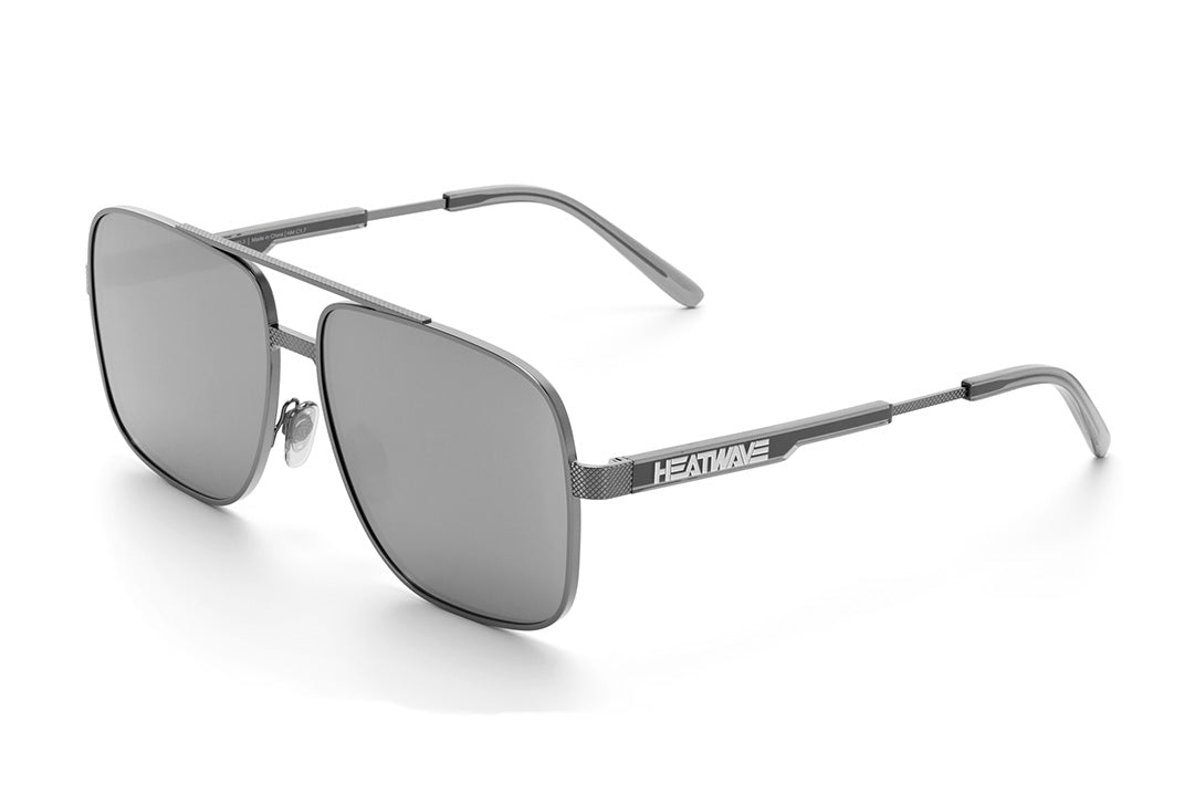 Heat Wave Nimitz, gun metal frame, silver lens